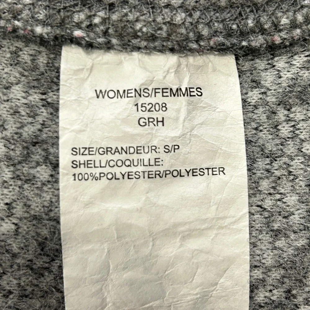 Woolrich Siskiyou Womens Grey Curly Sherpa‎ Fleece Full Zip Jacket Small